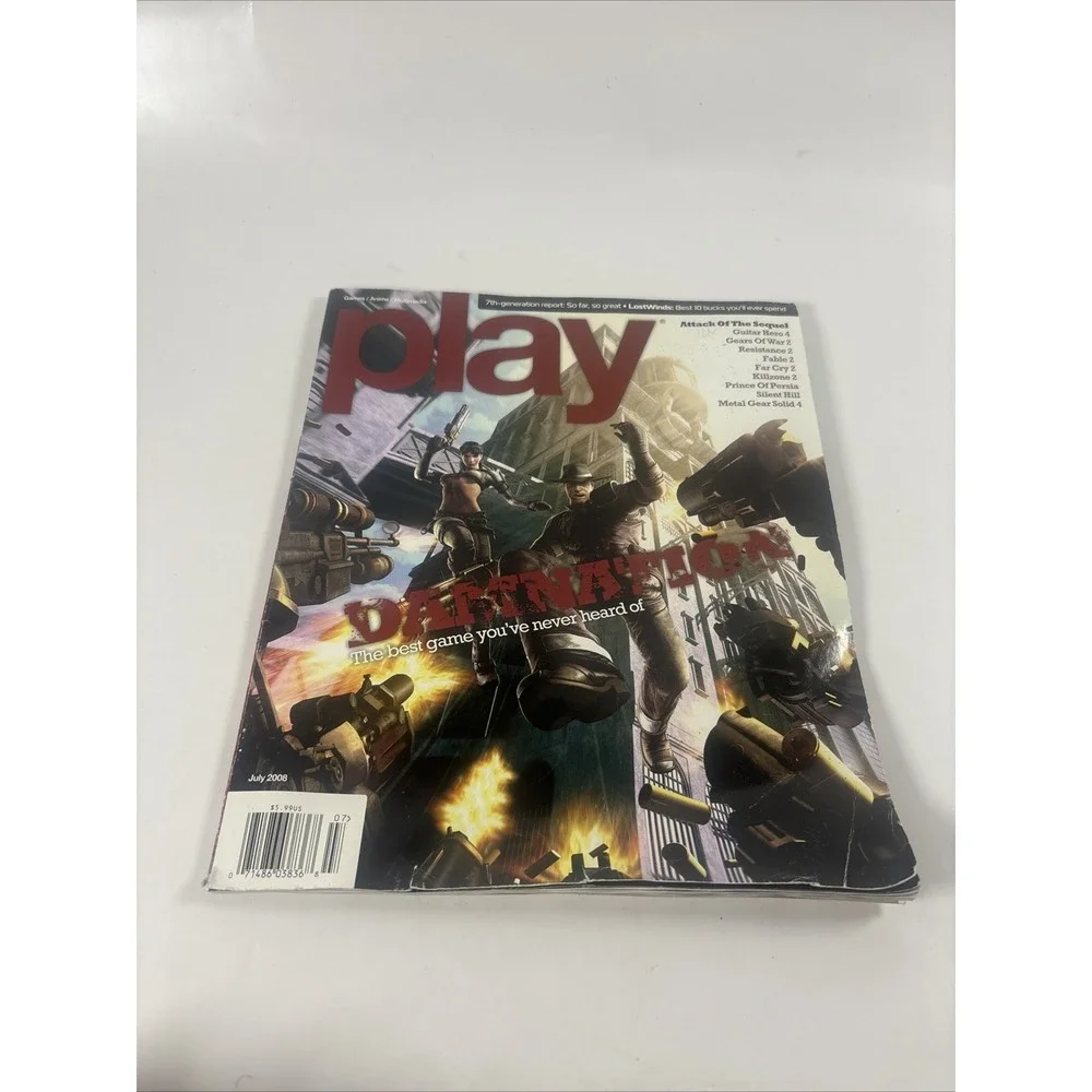 Play Magazine July 2008 Issue Damnation Cover Gaming Collectible